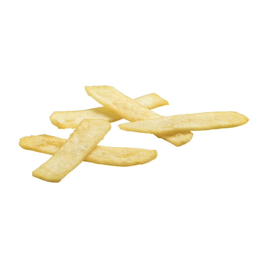 Tiras de papas crocantes con cobertura transparente